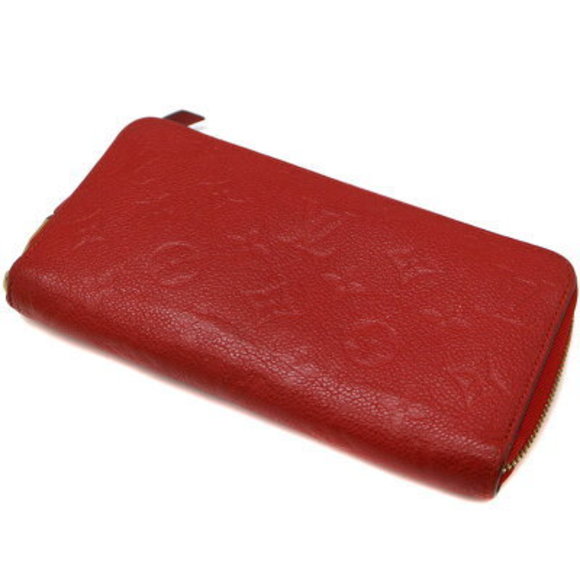 Louis Vuitton Zippy Wallet Long Empreinte Leather Cerise Red LV - Picture 1 of 6